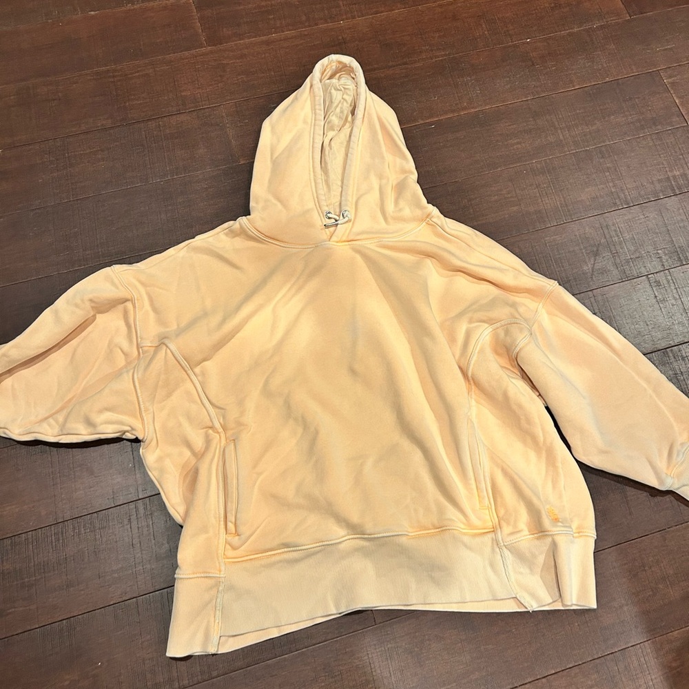 FP Movement by Free People Oversized Peach Hoodie with Back Graphic - Picture 4 of 5